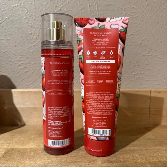 NWT Strawberry Pound Cake Hydration Cream and Fragrance Mist Bundle - Picture 2 of 2